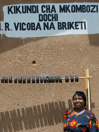Legacy Foundation works with woman's project in Lushoto, Tanzania to develop alternative fuel from biomass, known as fuel briquettes. Photography by Peter Stanley, 2012.