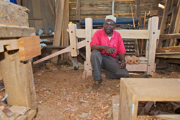 Legacy Foundation works with woman's project in Lushoto, Tanzania to develop alternative fuel from biomass, known as fuel briquettes. Photography by Peter Stanley, 2012.