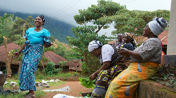 Legacy Foundation works with woman's project in Lushoto, Tanzania to develop alternative fuel from biomass, known as fuel briquettes. Photography by Peter Stanley, 2012.